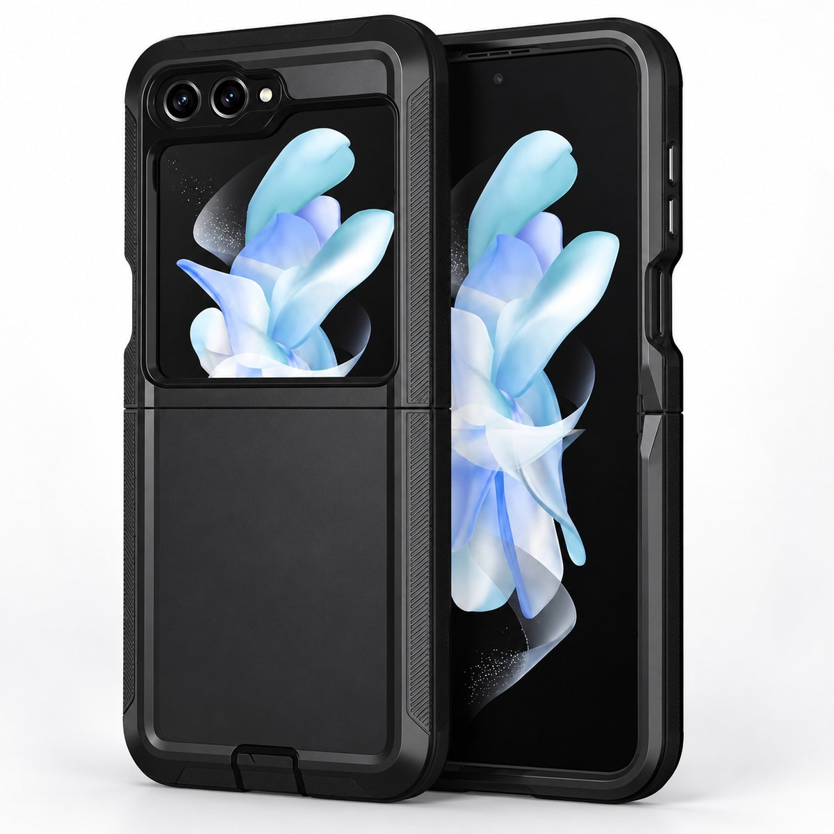 Triple Protection Case for Samsung Galaxy Z Flip 6 - Black