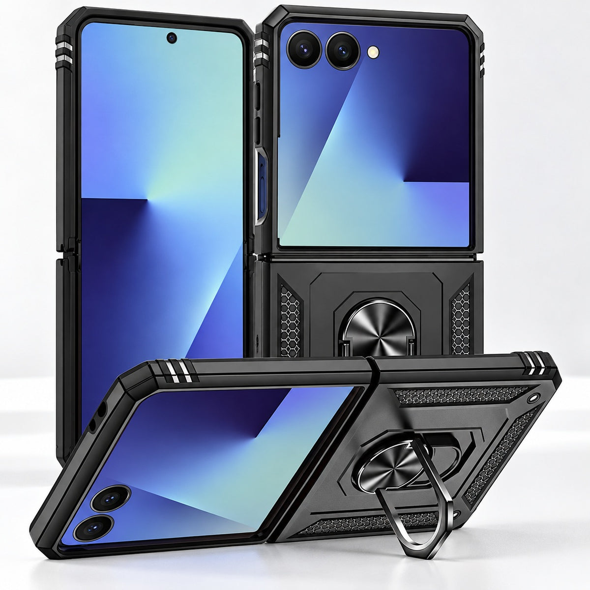 Anti-Drop Hybrid Case for Samsung Galaxy Z Flip 7 - Black