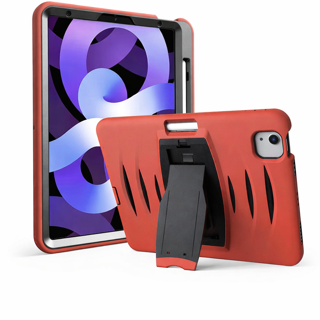 Heavy Duty Tablet Case – Red Kickstand Defender Shockproof Case with Stand | Protective Case
