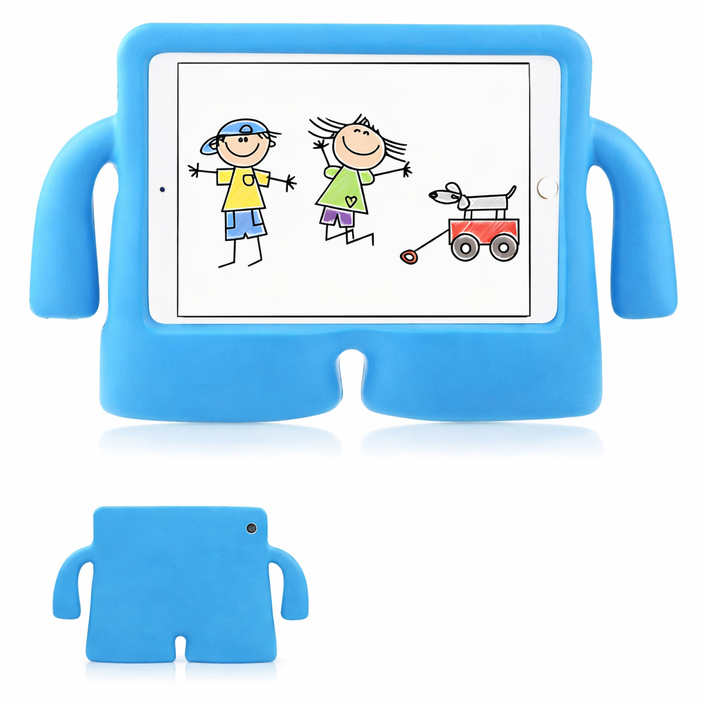 Heavy Duty Tablet Case – Blue 3D Silicone Case with Stand for Kids Case with Stand | Protective Case