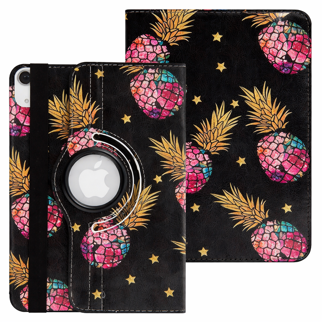 Slim Tablet Case – Colorful Pineapple 360 Design | Protective Case
