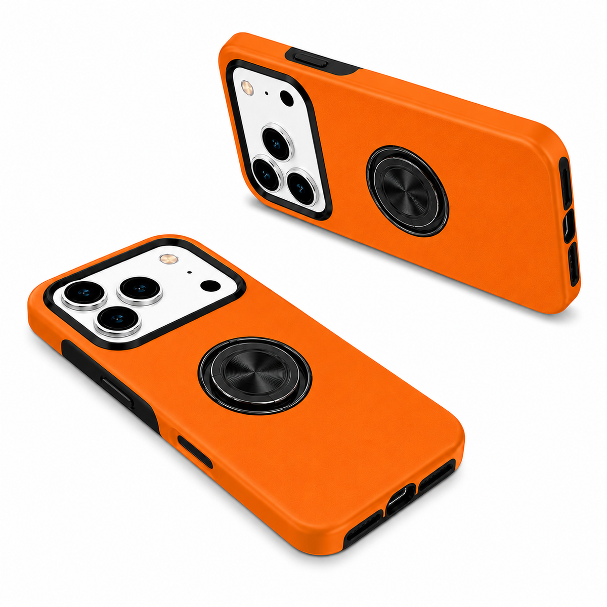 Designer Orange MagSafe Protective Case for Apple iPhone 17 Pro Max Durable Anti Scratch Phone Cover