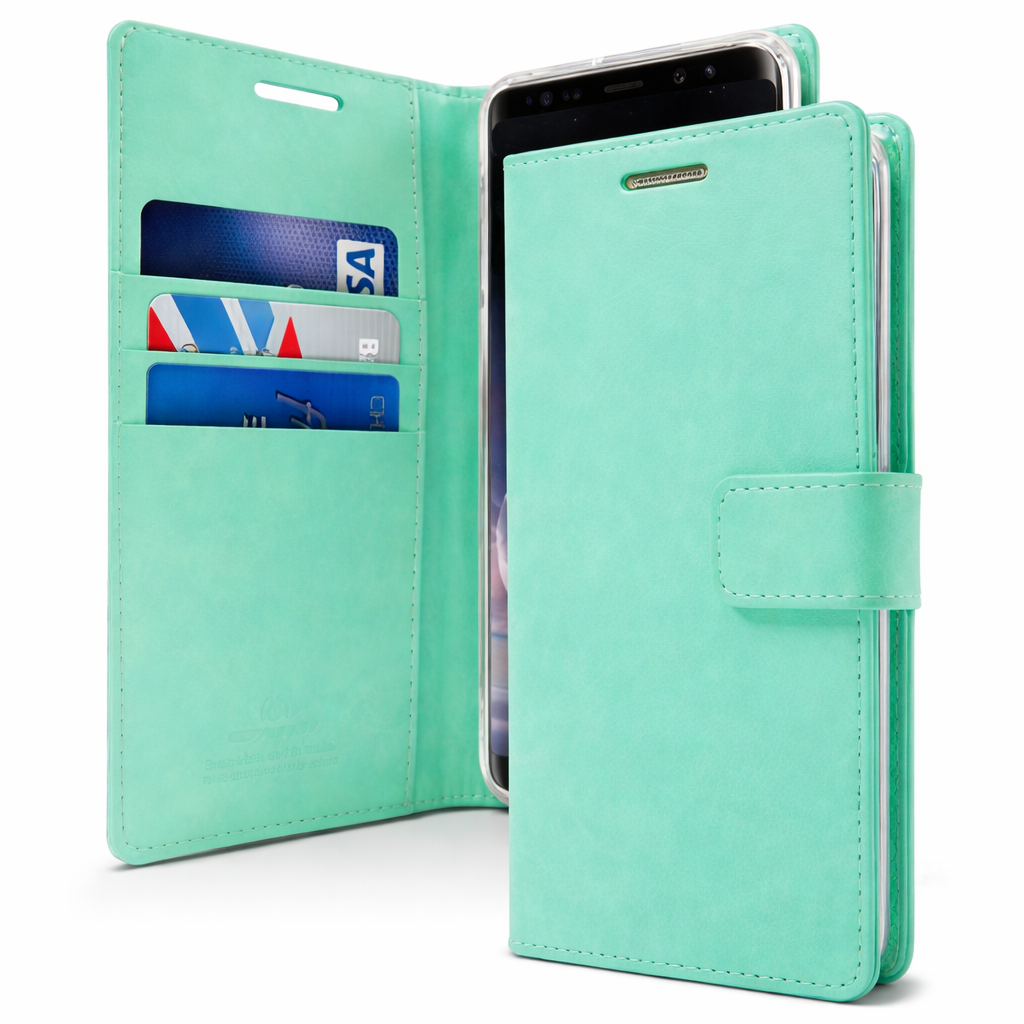 Multi-Card Wallet Phone Case – Teal BlueMoon Diary Cover