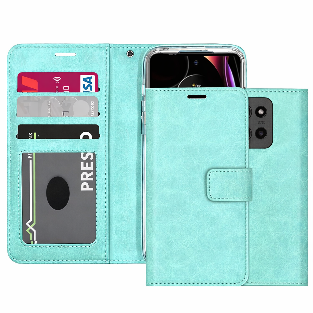 Photo ID Multi-Card Wallet Phone Case – Teal Protective Cover