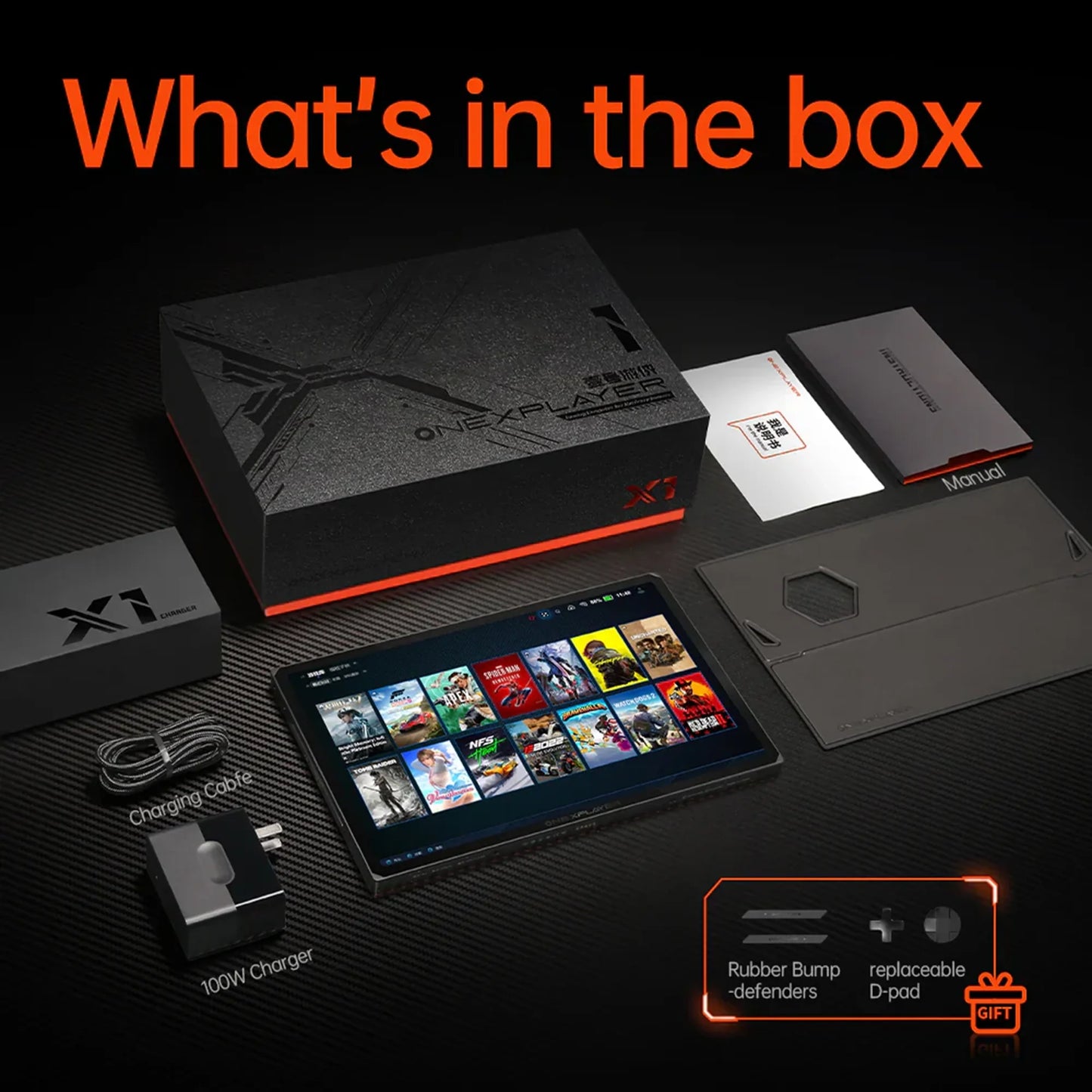 ONEXPLAYER X1 PRO 2TB AMD Ryzen™ AI 9 HX 370, 10.95'' 3-In-1 Gaming Handheld PC