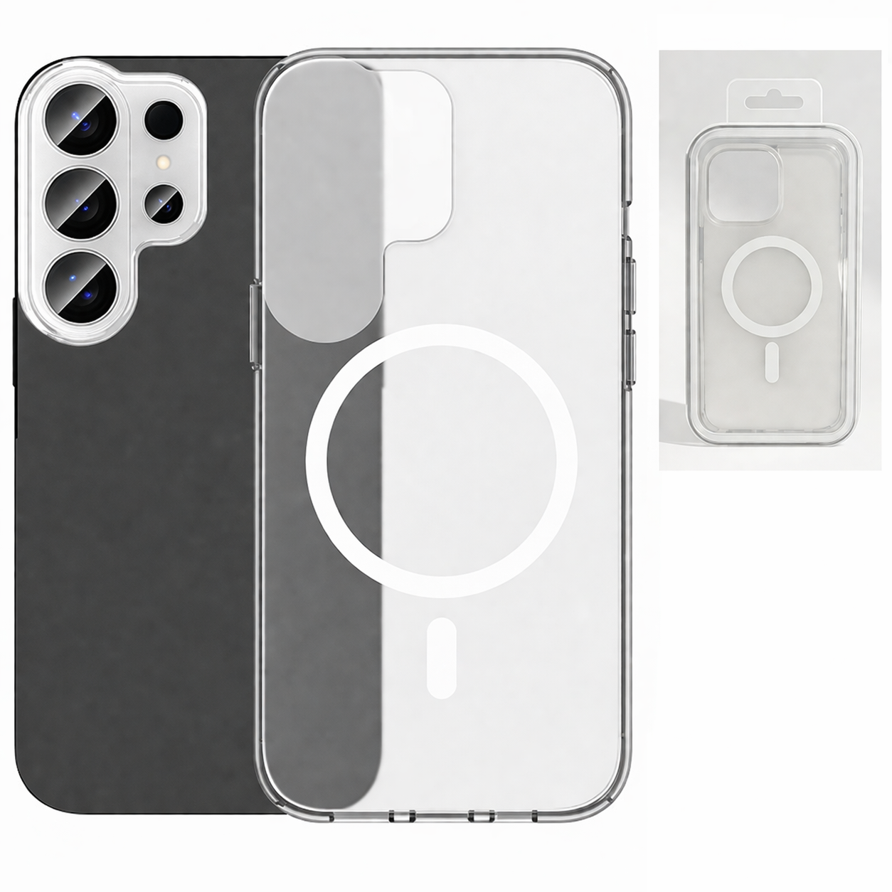 Dual Layer Phone Case – White Polar Frost Cover MagSafe Compatible