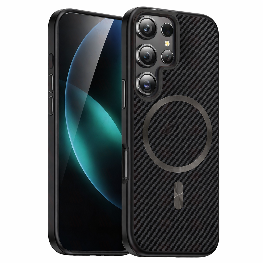Dual Layer Phone Case – Black Carbon Elite Cover MagSafe Compatible