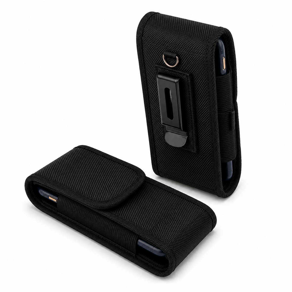 Protective Smartphone Belt Pouch for Apple iPhone 18 Pro Max, Nylon Phone Holster, Rugged Phone Case, Cell Phone Holder