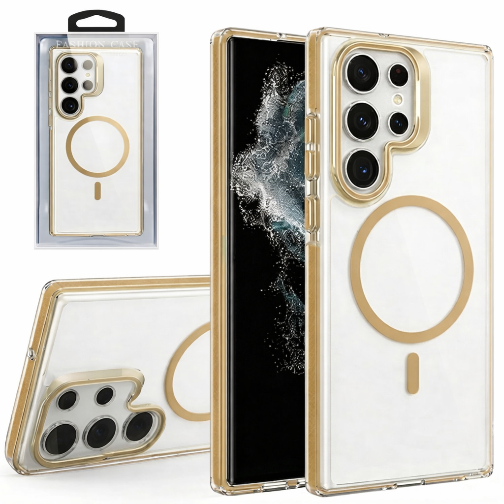 Dual Layer Phone Case – Desert Titanium Matt Crystalline Cover MagSafe Compatible with Stand