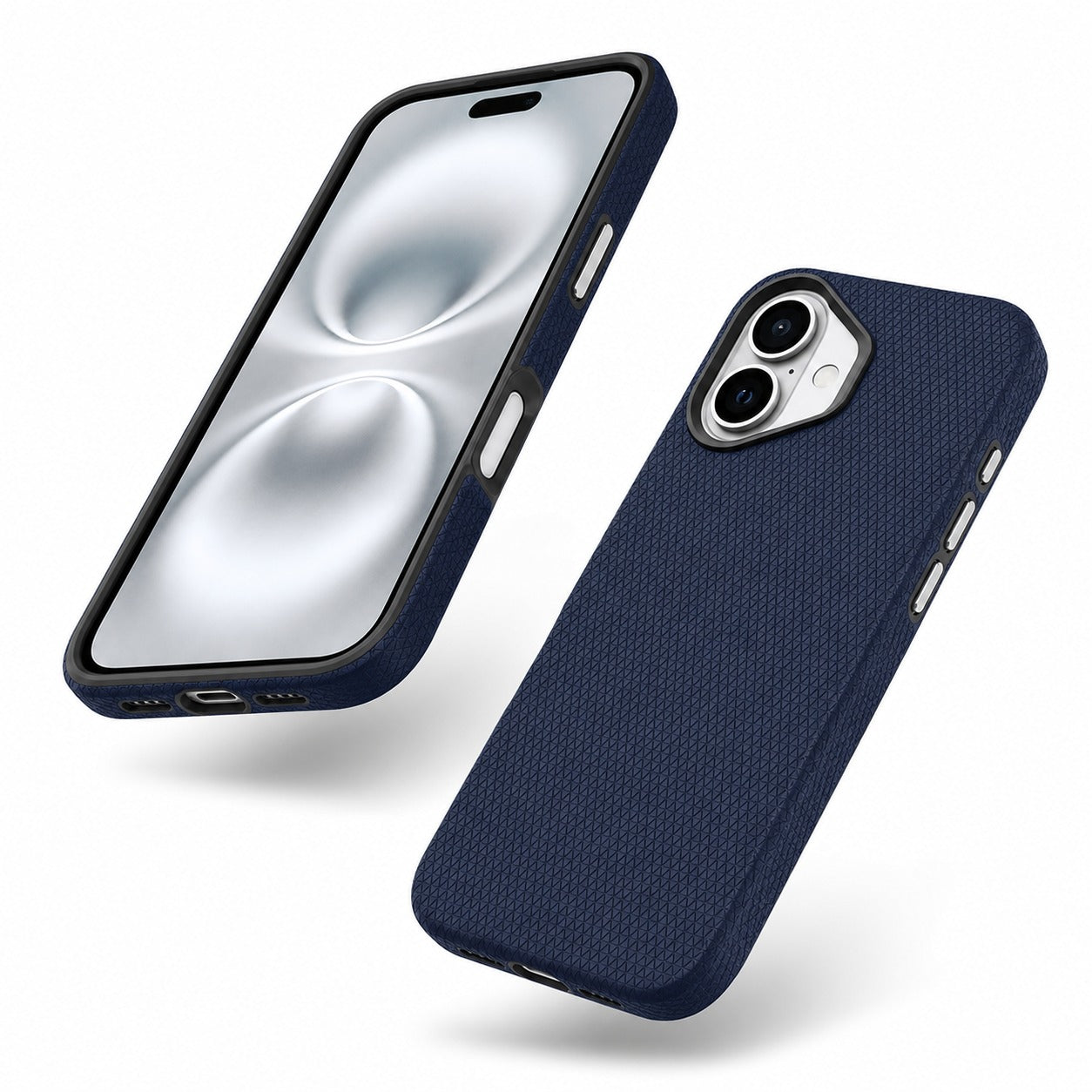 Triangle Case Apple iPhone 17 Navy, Luxury Mobile Cover, Durable Shockproof Smartphone Case, MagSafe Phone Cover