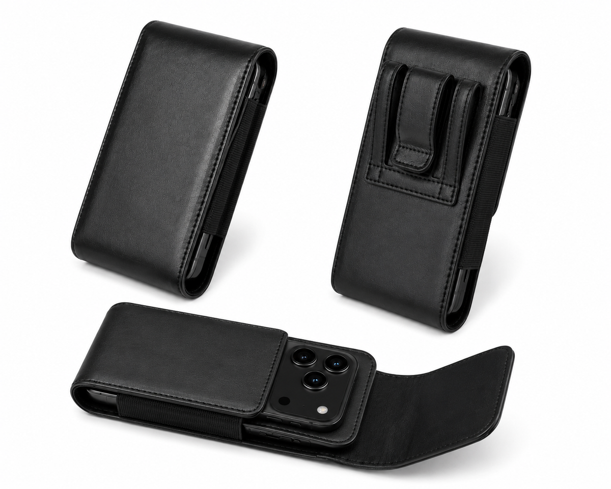 Premium Smartphone Belt Case for Apple iPhone 18 Pro Max Vertical Holster