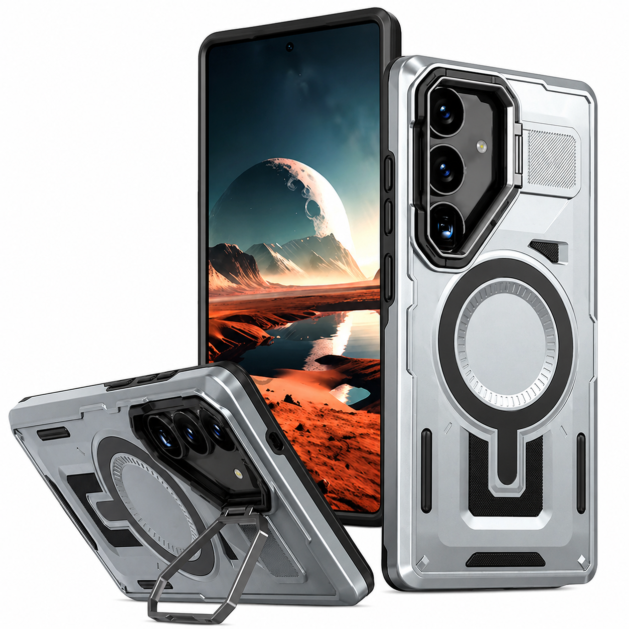 Dual Layer Phone Case – Grey Shield Mate Crafted Cover