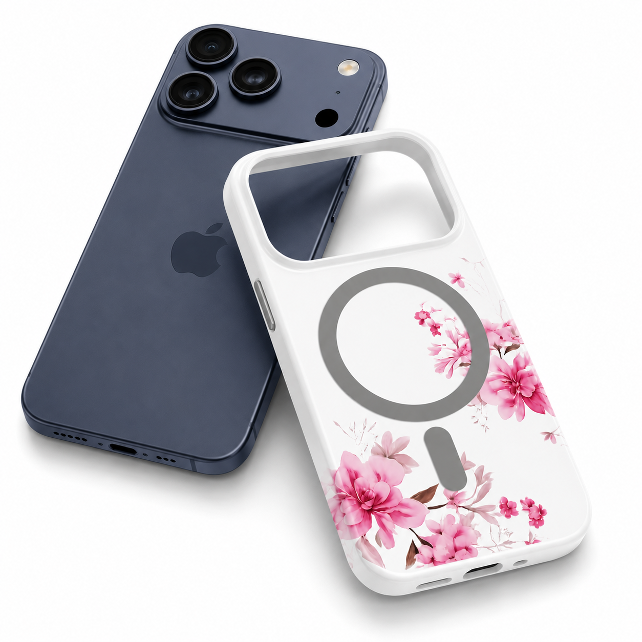 Premium MagSafe Flower Case, Luxury Floral Smartphone Cover, Military Grade Protective Case, Durable Mobile Cover