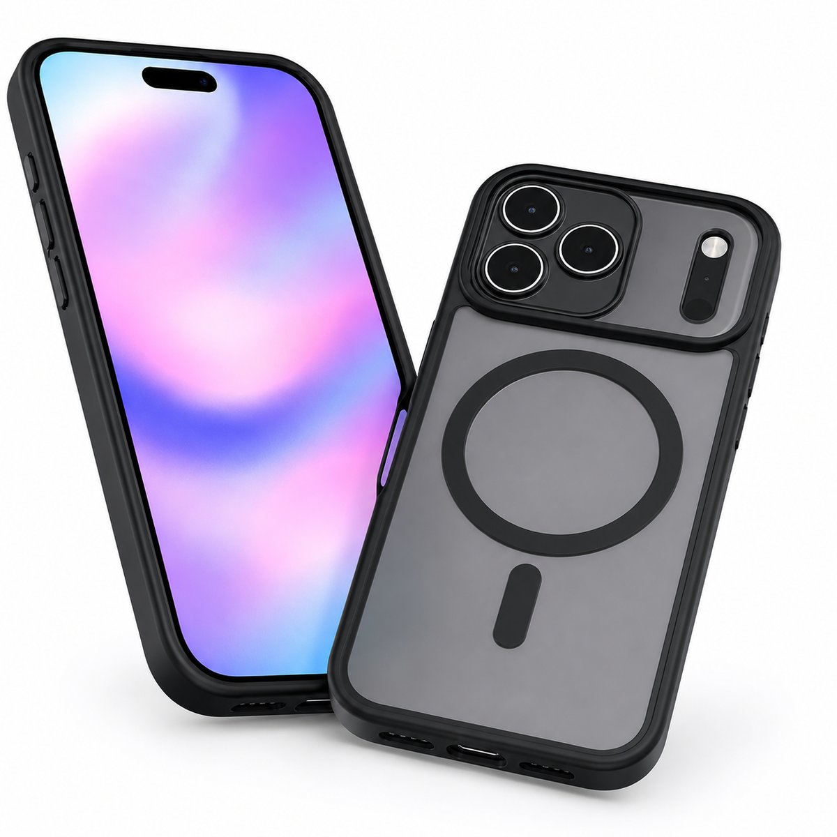 Slim Black iPhone 18 Pro Max Case, Military Grade Phone Case, Impact Resistant Mobile Cover