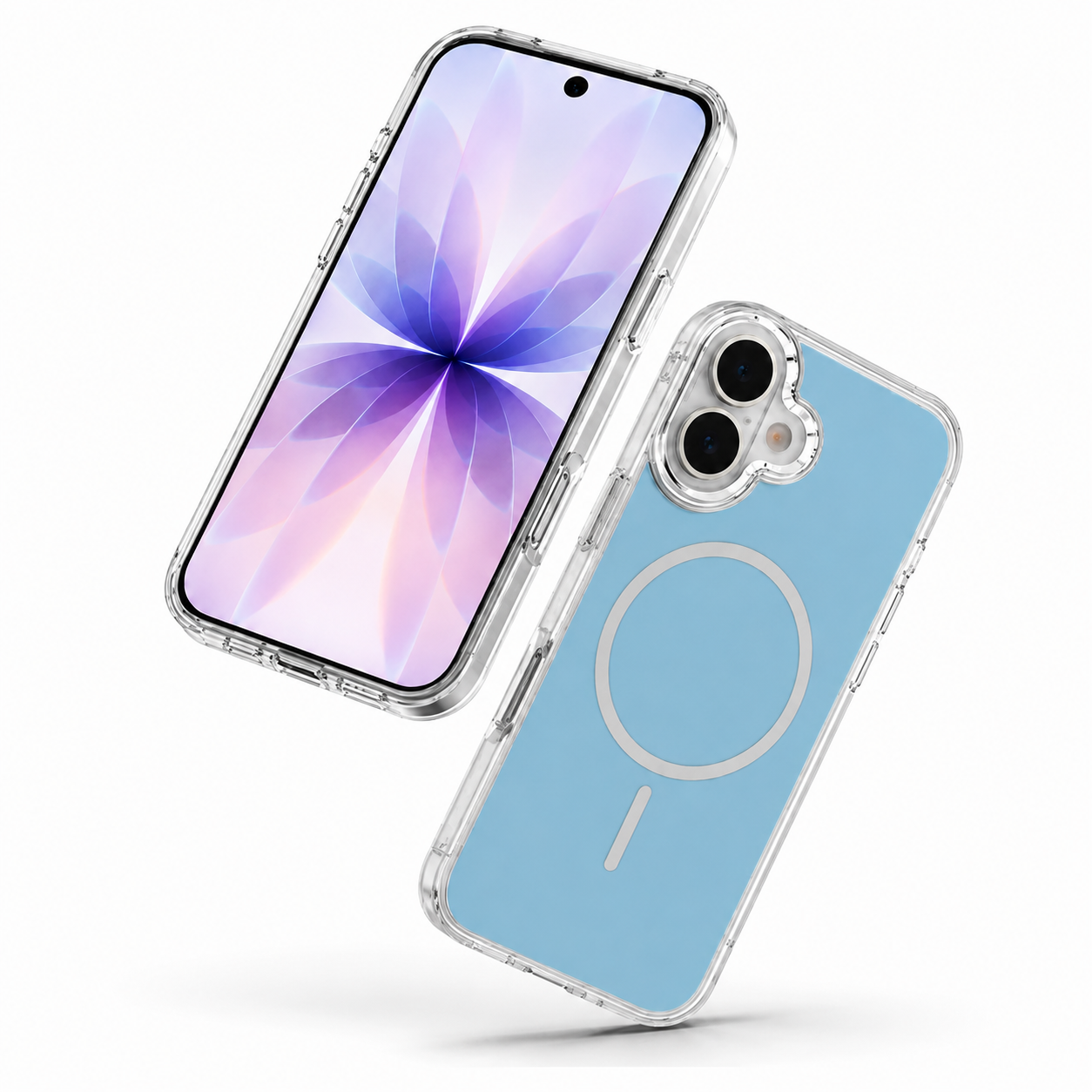 Crystal Clear MagSafe Phone Case for Apple iPhone 17, Impact Resistant Cover, Wireless Charging Compatible Case
