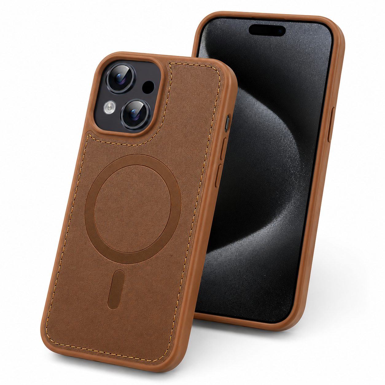 Premium MagSafe Mobile Cover for Apple iPhone 13 with Rich Craft Style