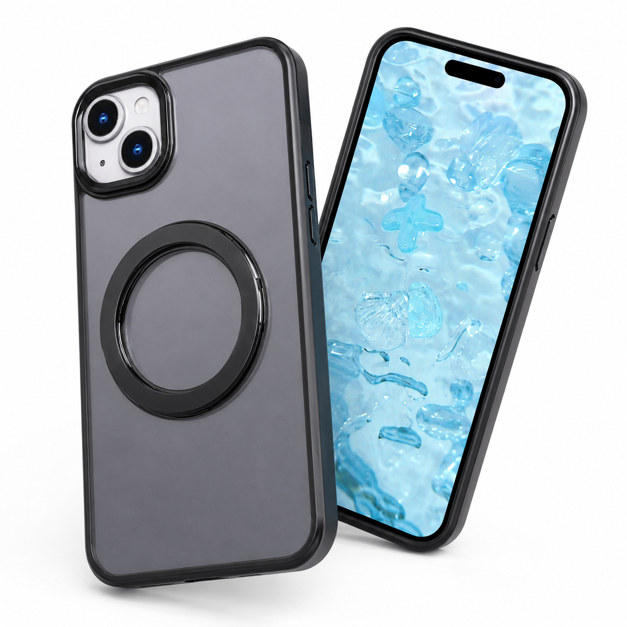 MagSafe Tilt Ring Stand Case for Apple iPhone 15 - Black