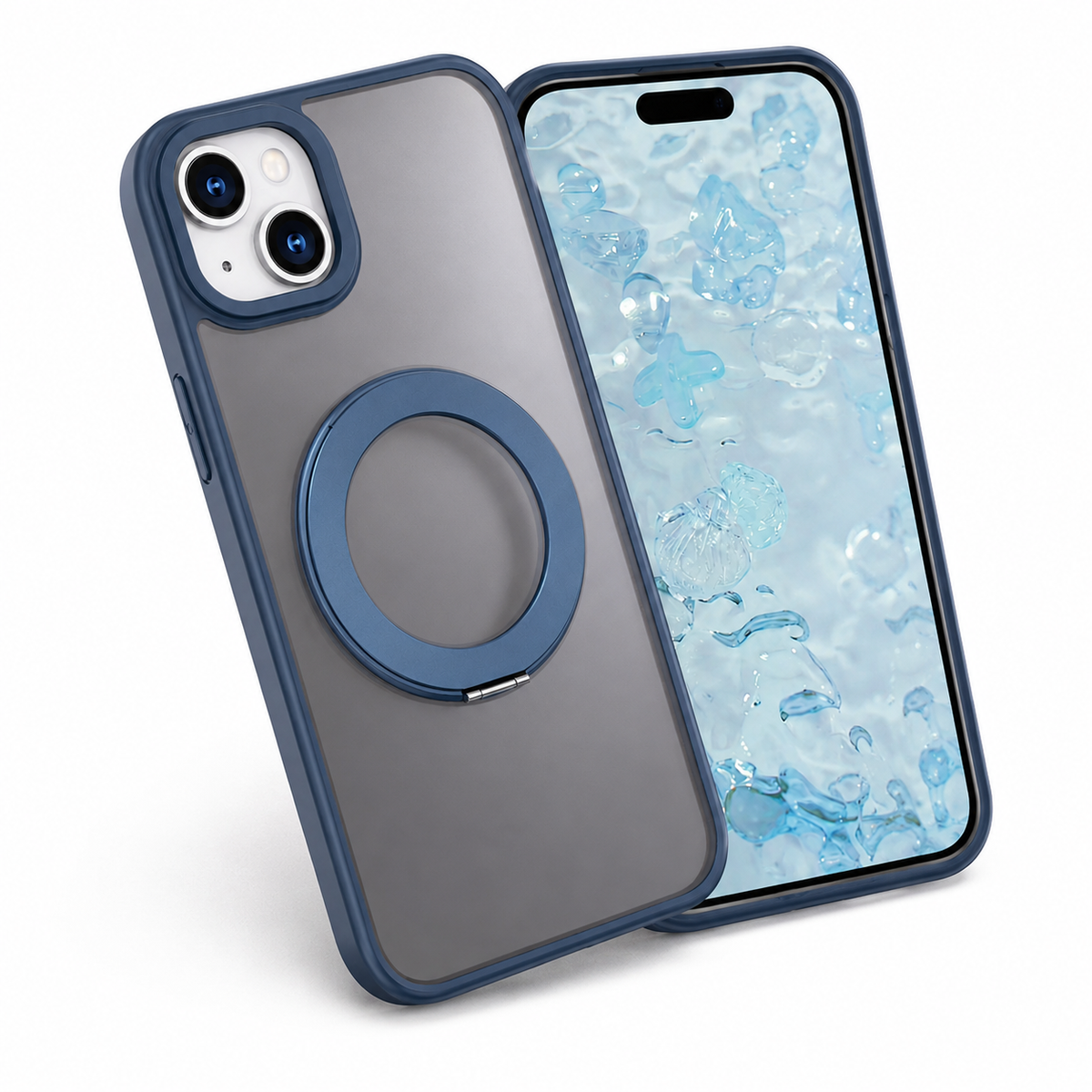iPhone 14 MagSafe Tilt Ring Stand Case with Slim Shockproof Magnetic Protection