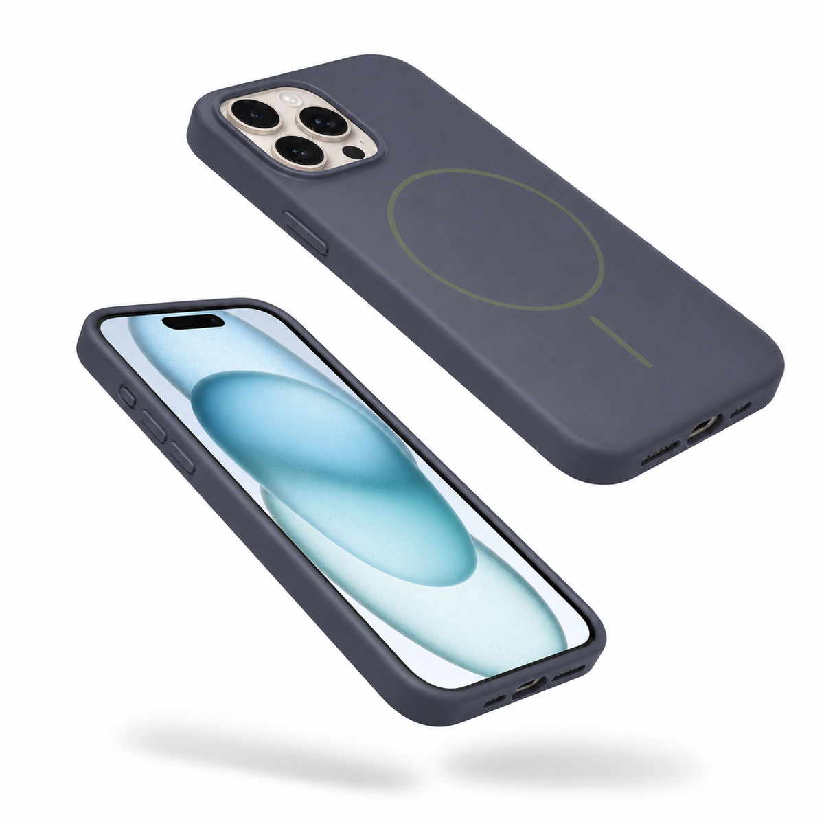 MagSafe Vibrant Silicone Case for Apple iPhone 16 Pro - Navy - alternate product view