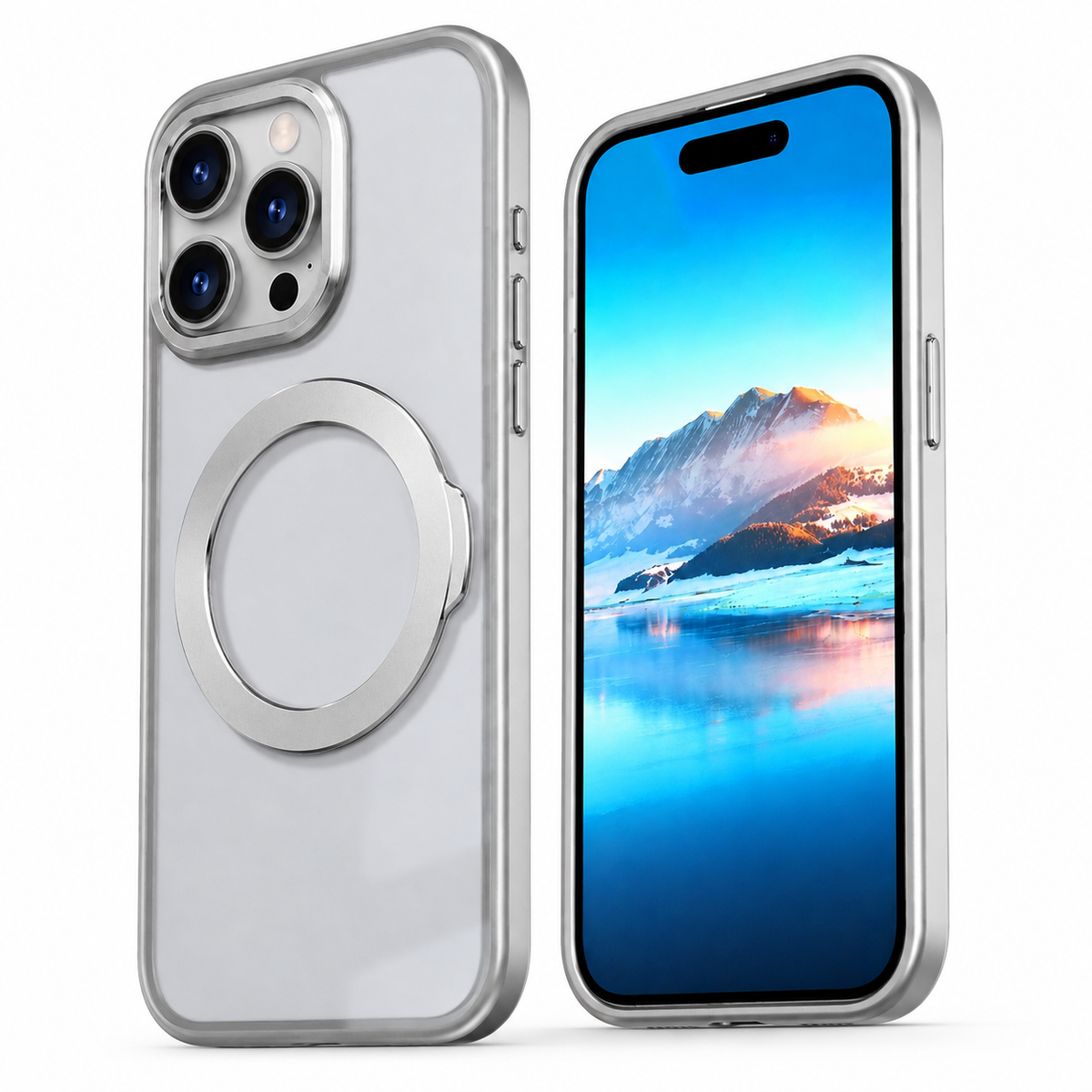 MagSafe Tilt Ring Stand Case Apple iPhone 16 Pro - Grey - alternate product view