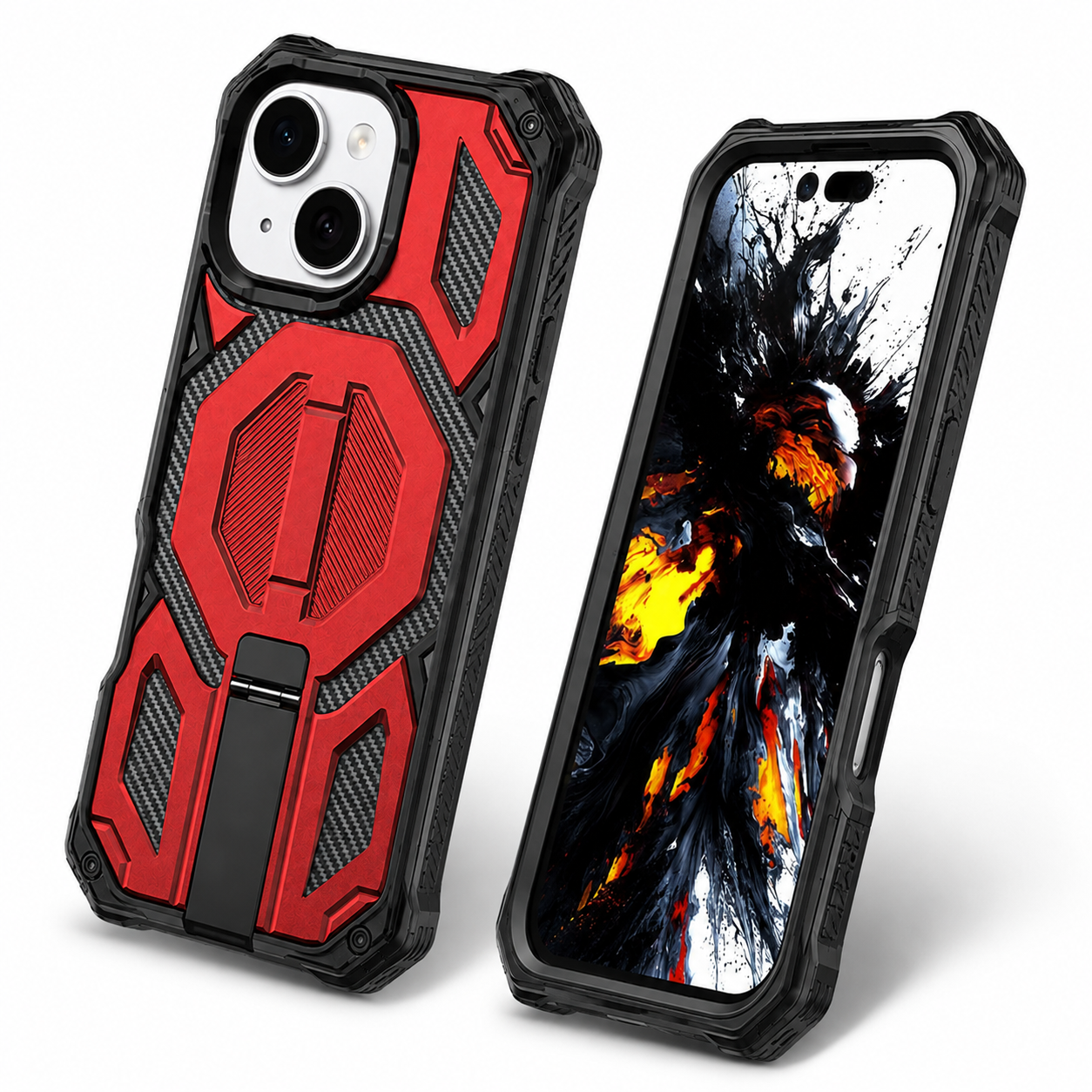 Rugged MagSafe Outrider Case for Apple iPhone 14 with shockproof protection