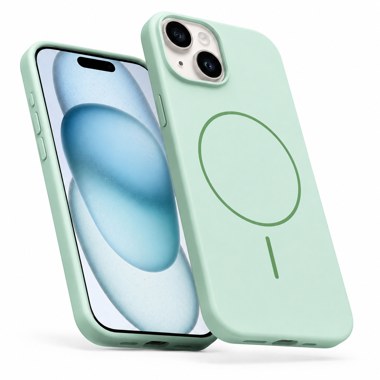 Vibrant MagSafe silicone case for Apple iPhone 13 with shockproof protection