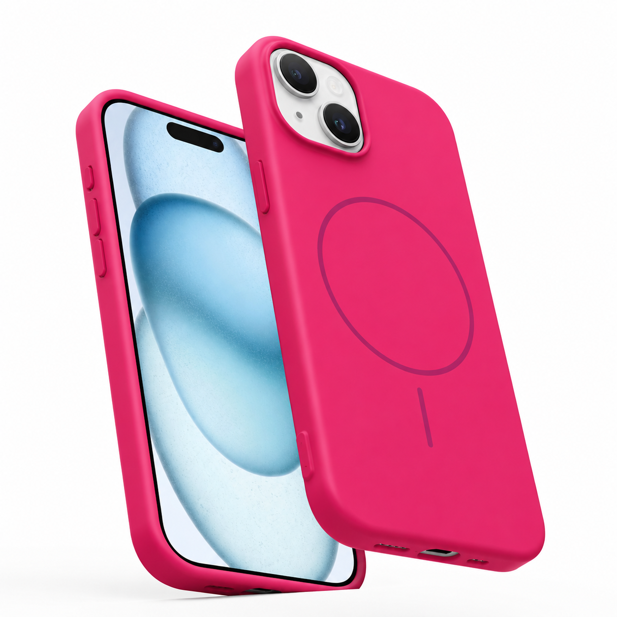 Vibrant MagSafe silicone case for Apple iPhone 14 with shockproof protection