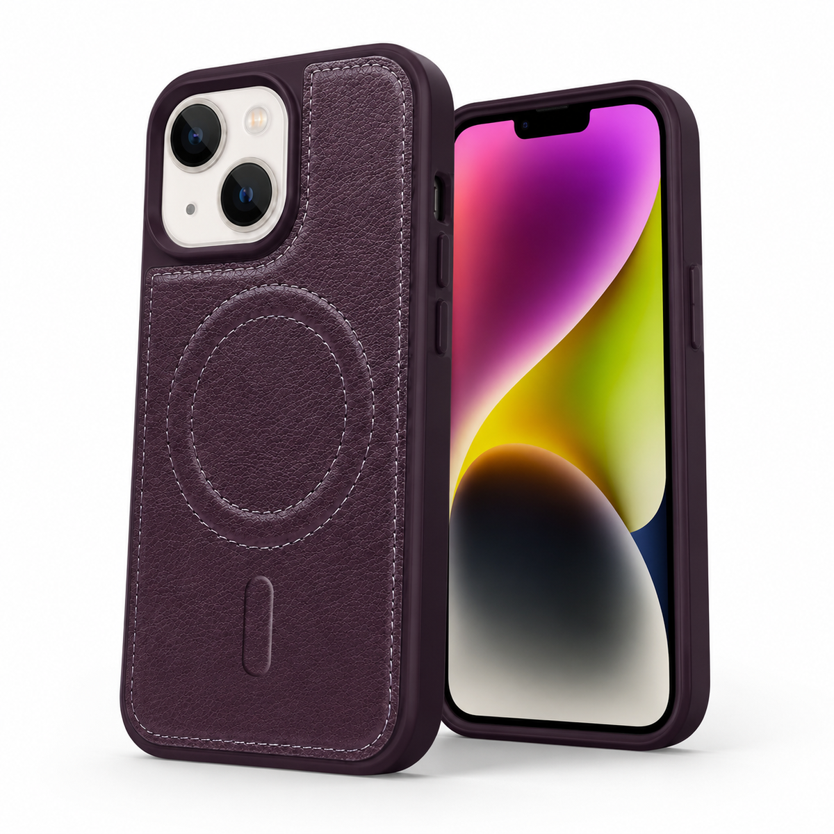 Engraved MagSafe Case for Apple iPhone 13 - Purple