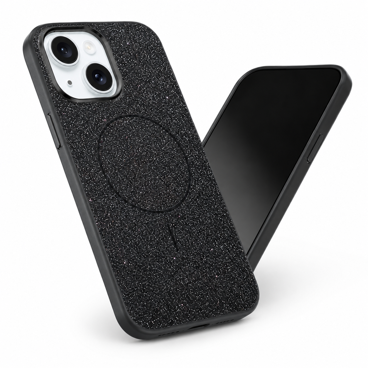 Glitsy MagSafe Case for Apple iPhone 15 - Black
