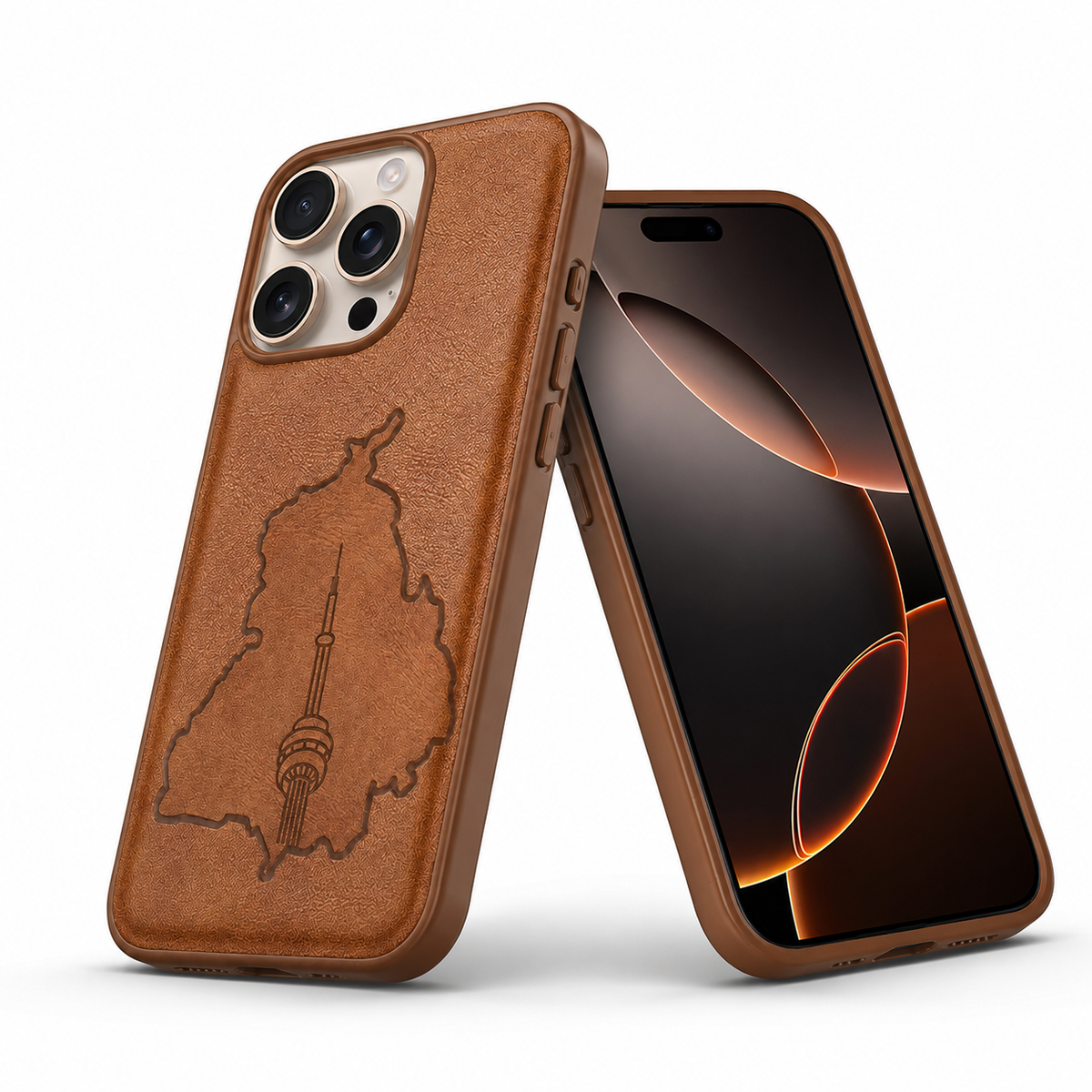 Crafted Protective Case for Apple iPhone 13 - Brown