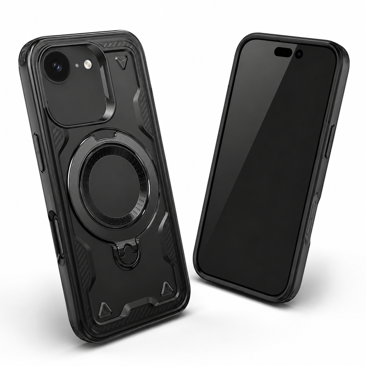 Apple iPhone 17e and 16e black Sparta Case side angle – buy mobile covers online Canada