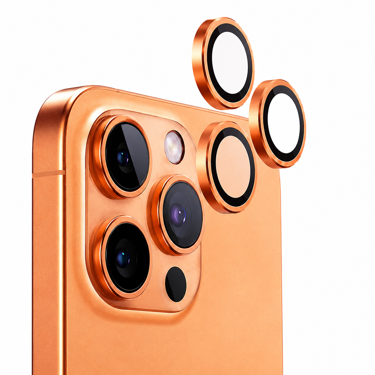 SP Orange Camera Lens Protector for Apple iPhone 17 Pro Max with HD Tempered Glass Camera Cover