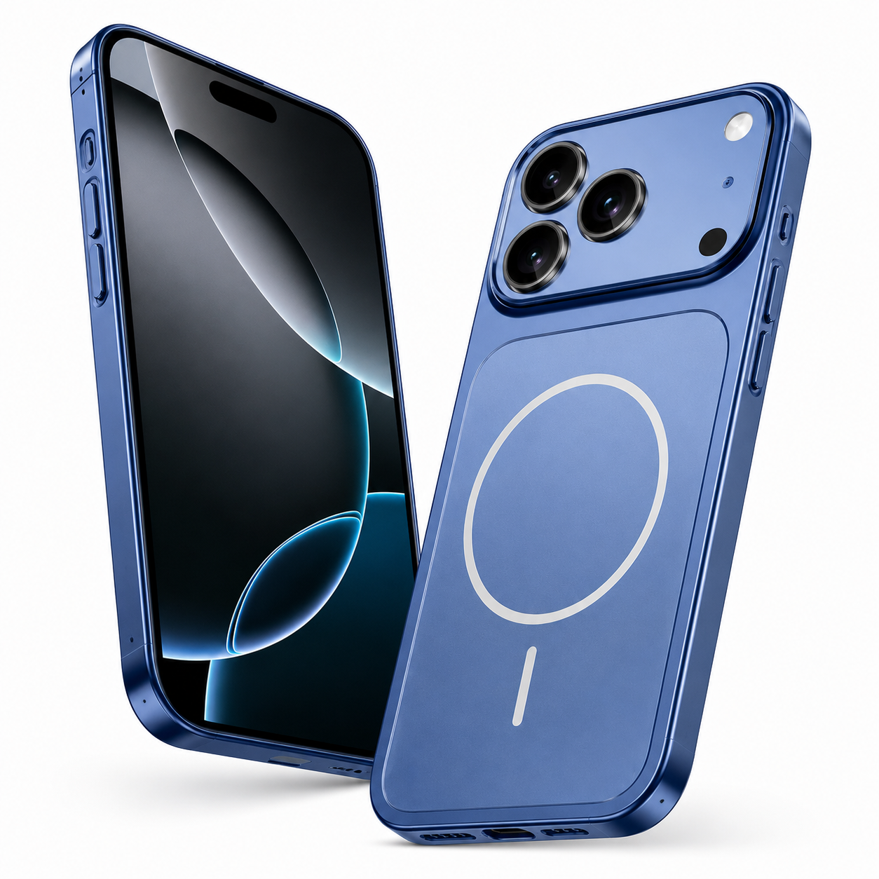 Apple iPhone 17 Pro Max Blue Protective Smartphone Case, Impact Resistant Phone Cover, Durable Mobile Cover, Premium Phone Case