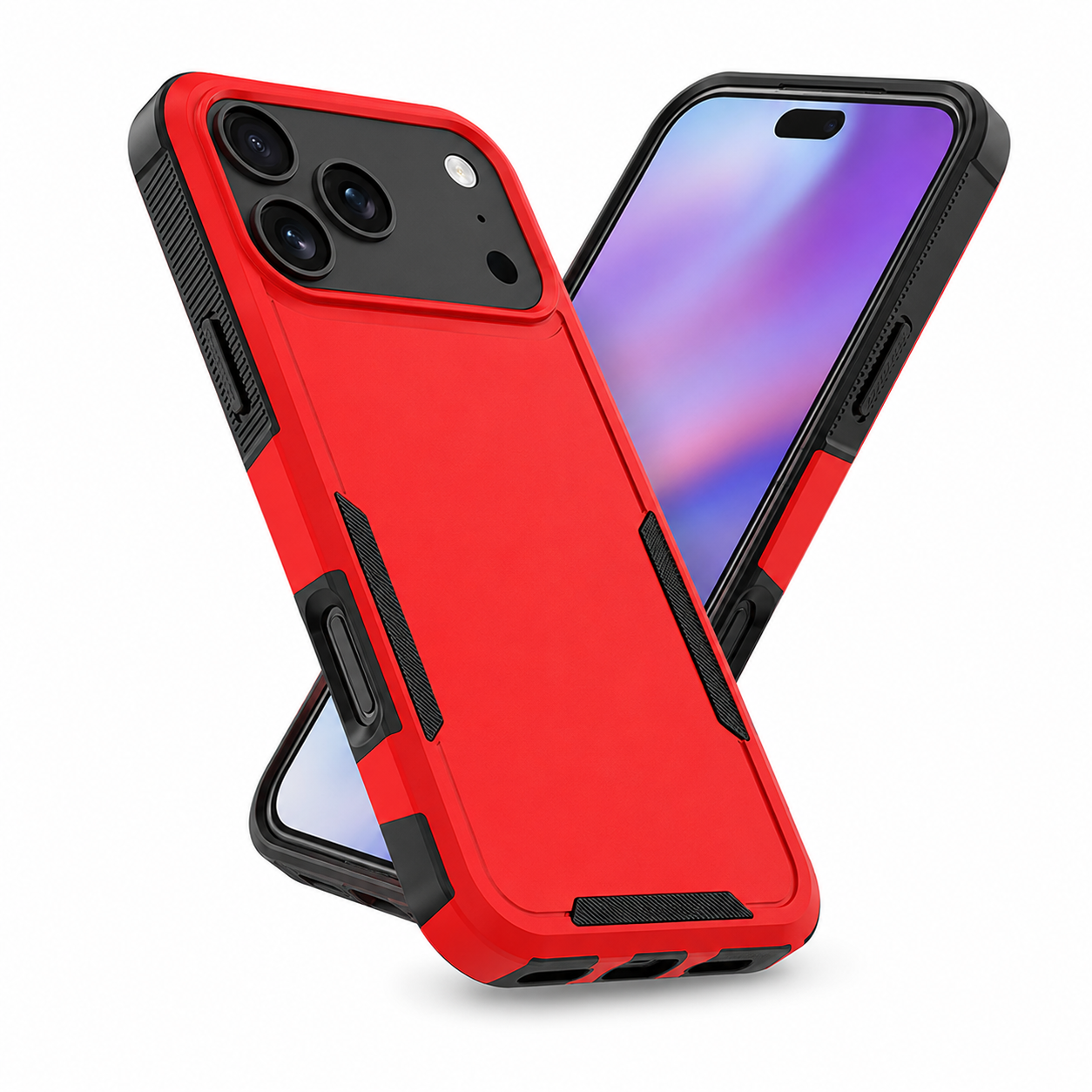 Lightweight Red iPhone 17 Pro Max Case - Durable Shockproof Phone Case