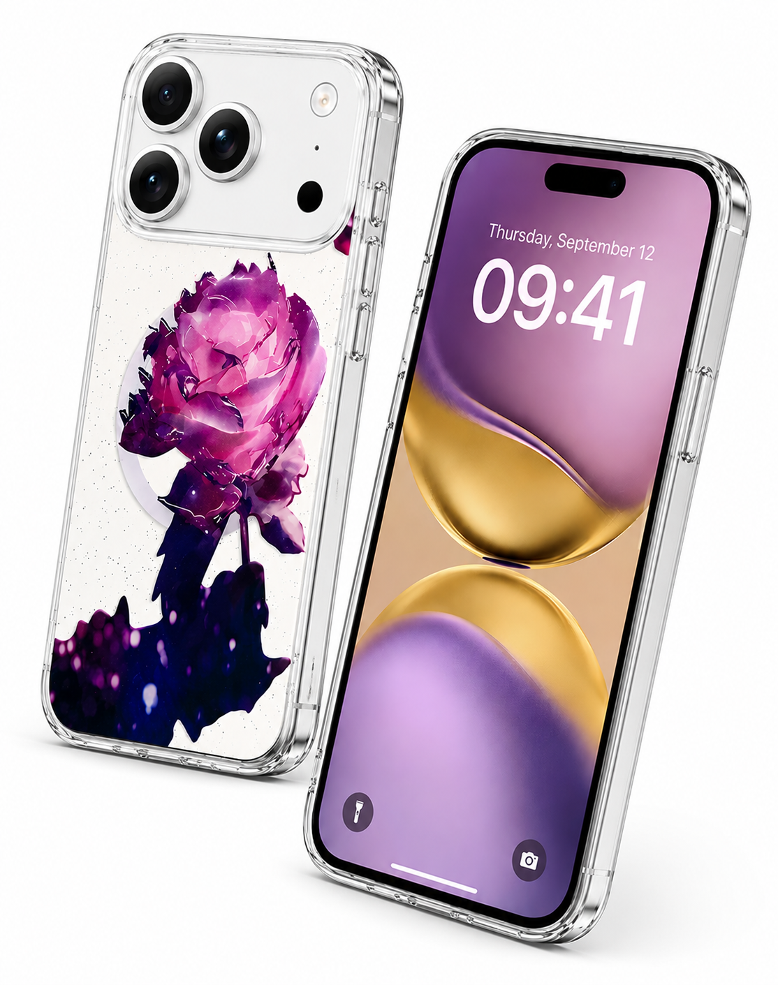 Premium Floral Fusion MagSafe Phone Cover for Apple iPhone 17 Pro