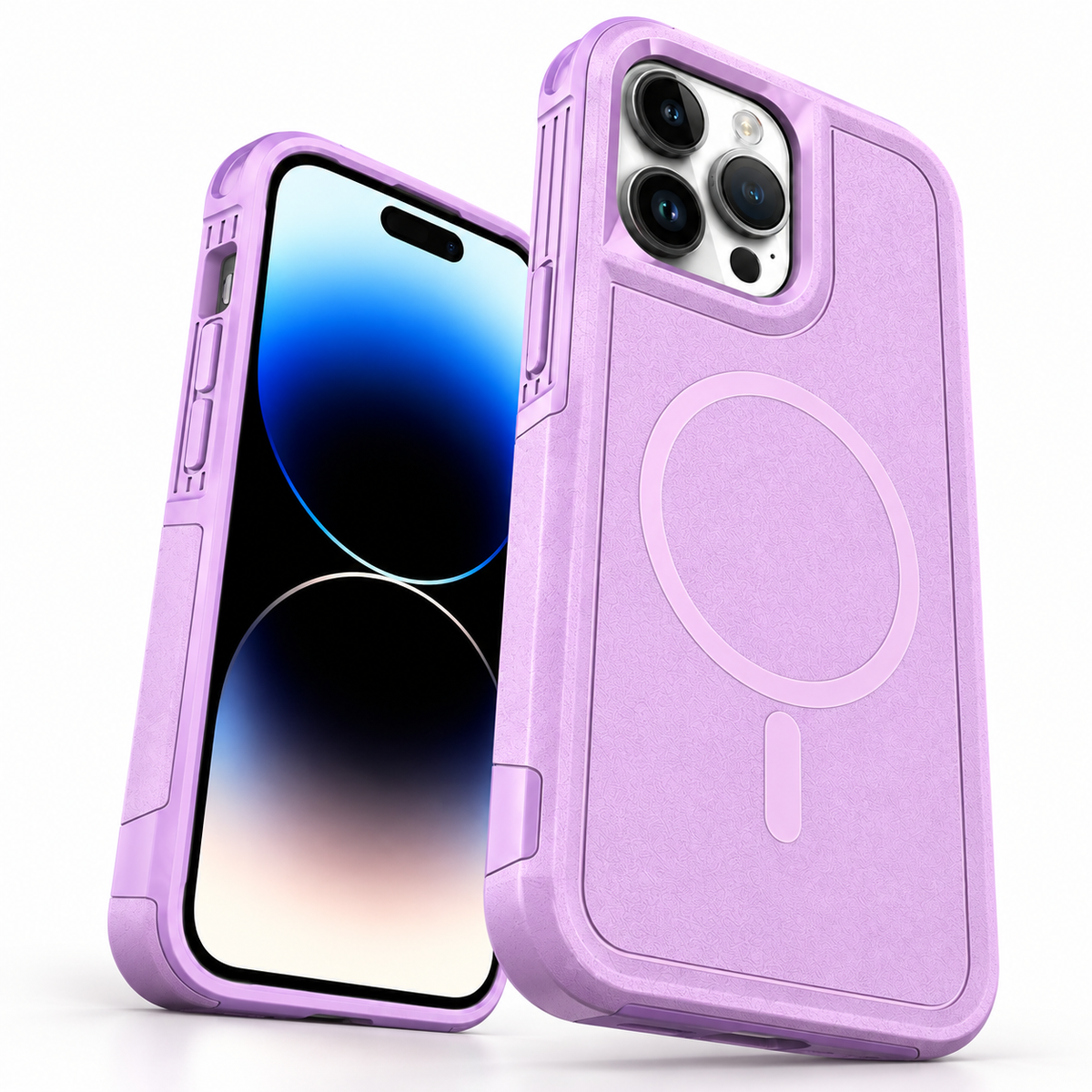 MagSafe Comm Protective Case for Apple iPhone 15 Pro Max - Light Purple - alternate product view