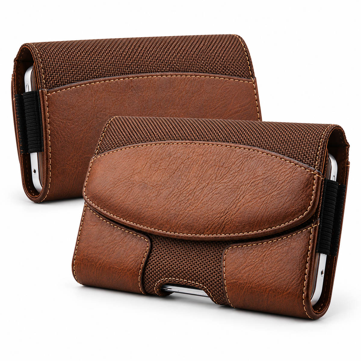 Horizontal Belt Loop Holster Case for Apple iPhone 15 Pro Max - Brown - alternate product view