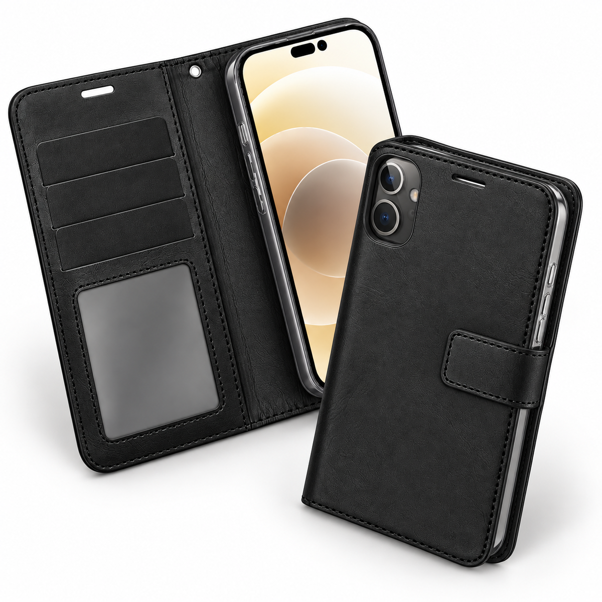 Photo ID Wallet Case for Apple iPhone 15 Pro - Black - alternate product view
