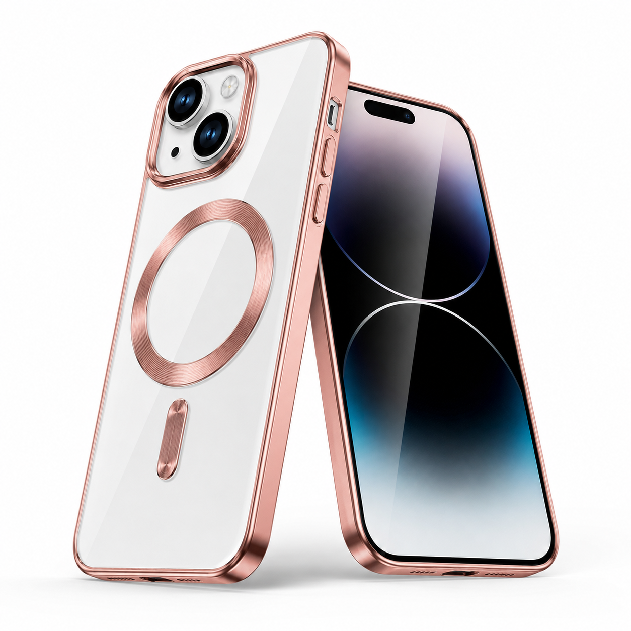 Electro Matte MagSafe Case for Apple iPhone 14 - Rose Gold
