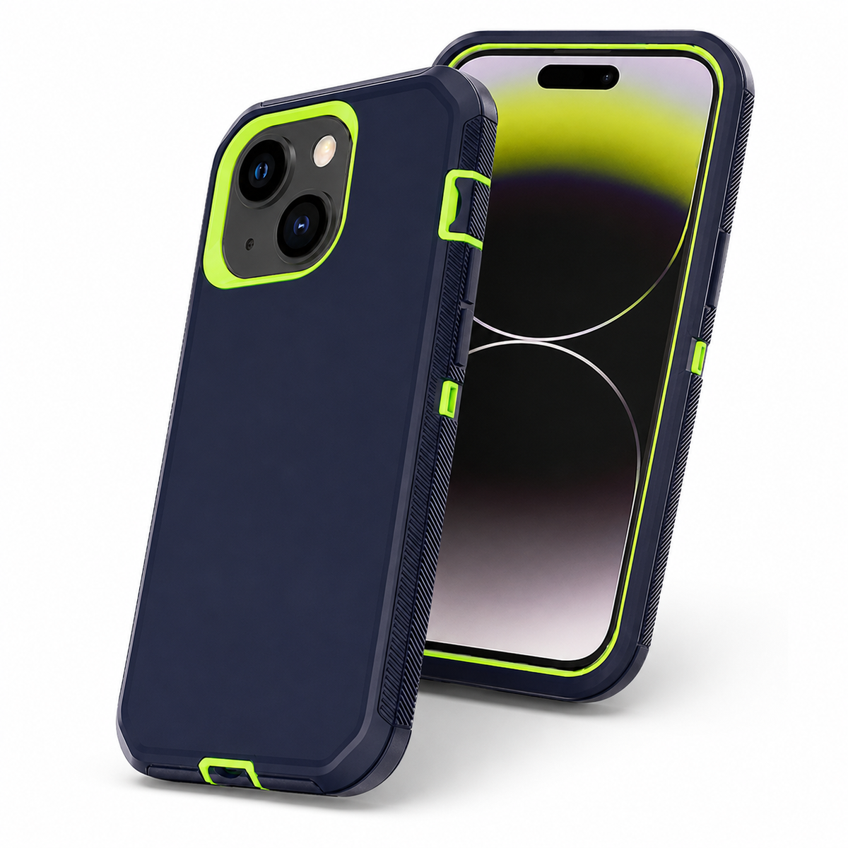 Triple Protection Case for Apple iPhone 15 - Lime