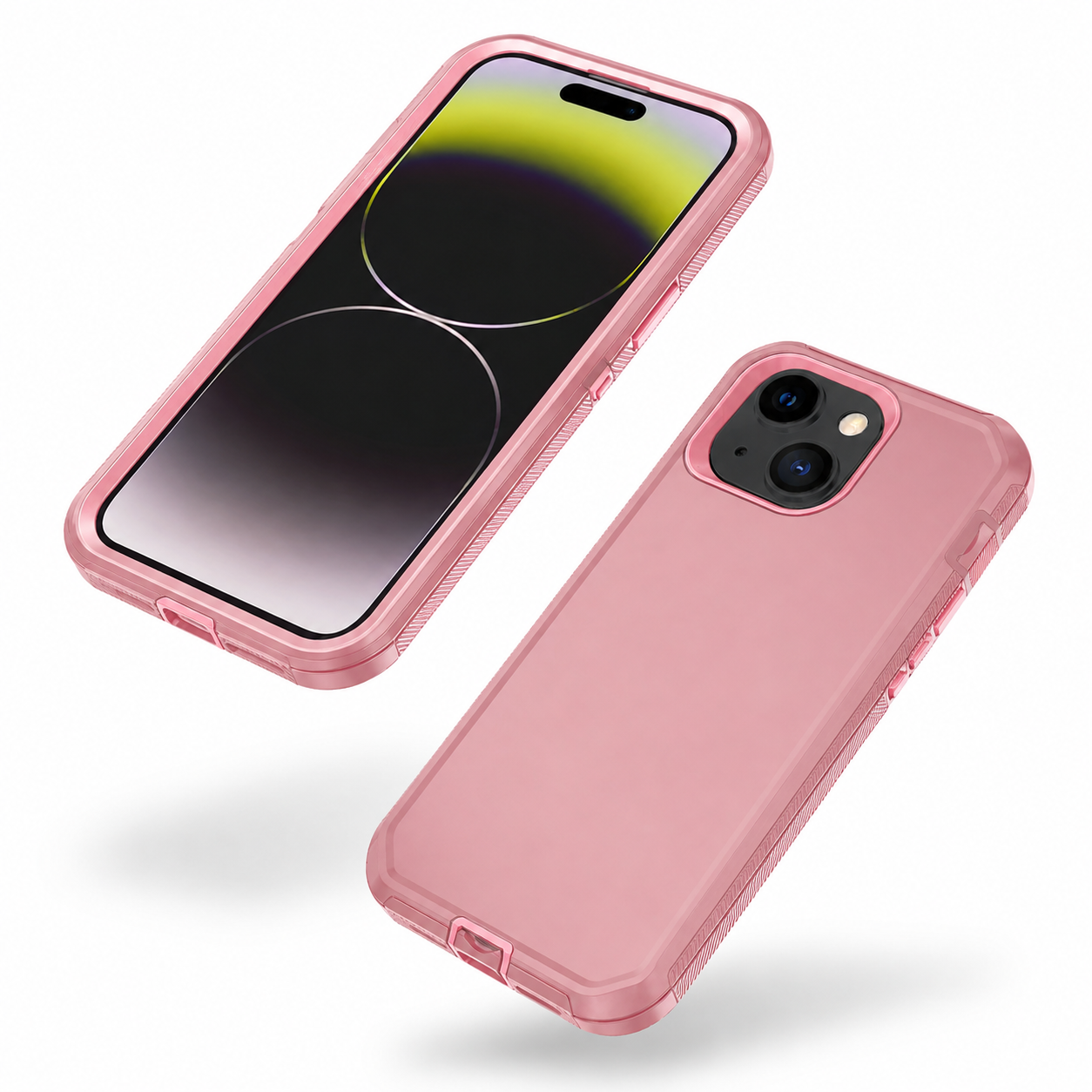 Triple Protection Case for Apple iPhone 15 - Rose Gold
