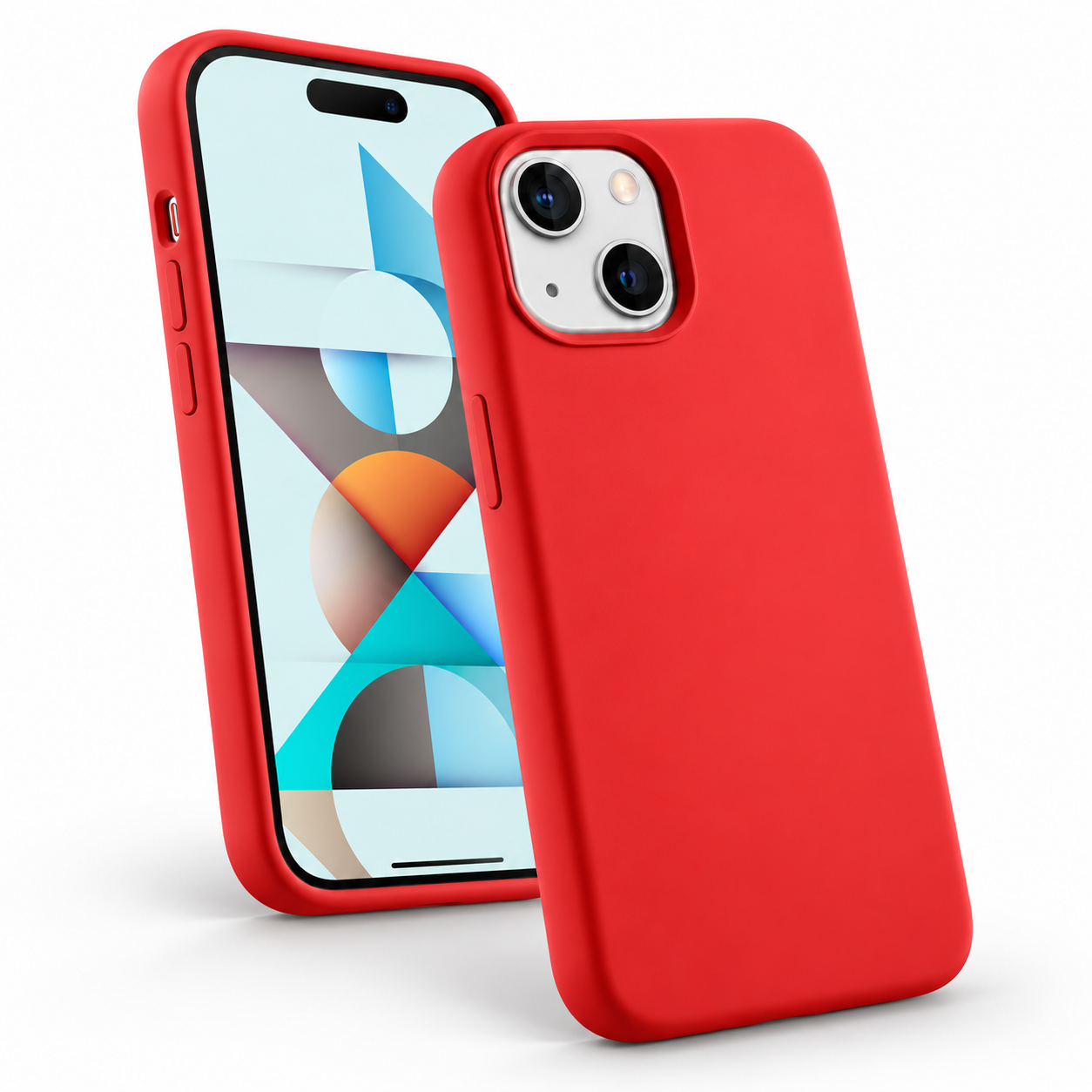 Premium Liquid Silicone Case for Apple iPhone 15 - Orange