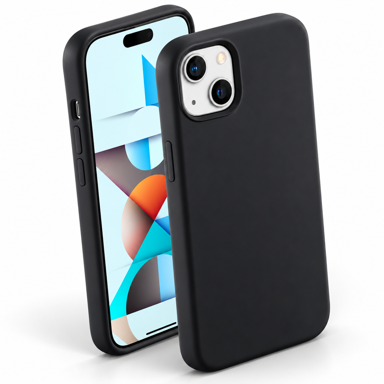 Premium Liquid Silicone Case for Apple iPhone 15 - Black