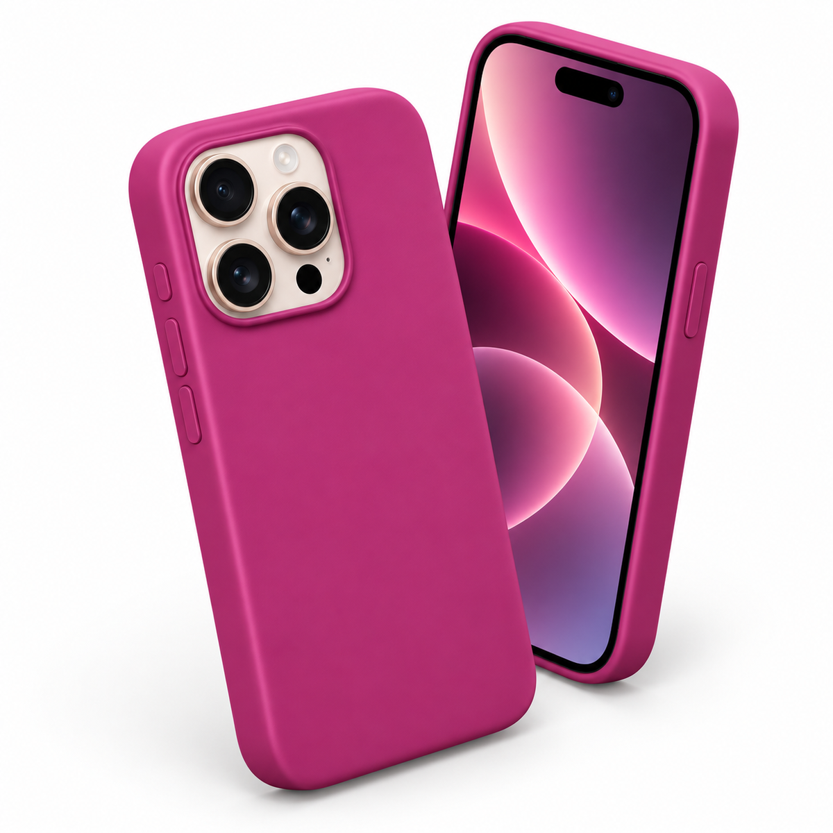 Premium Liquid Silicone Case for Apple iPhone 16 Pro - Hot Pink - alternate product view