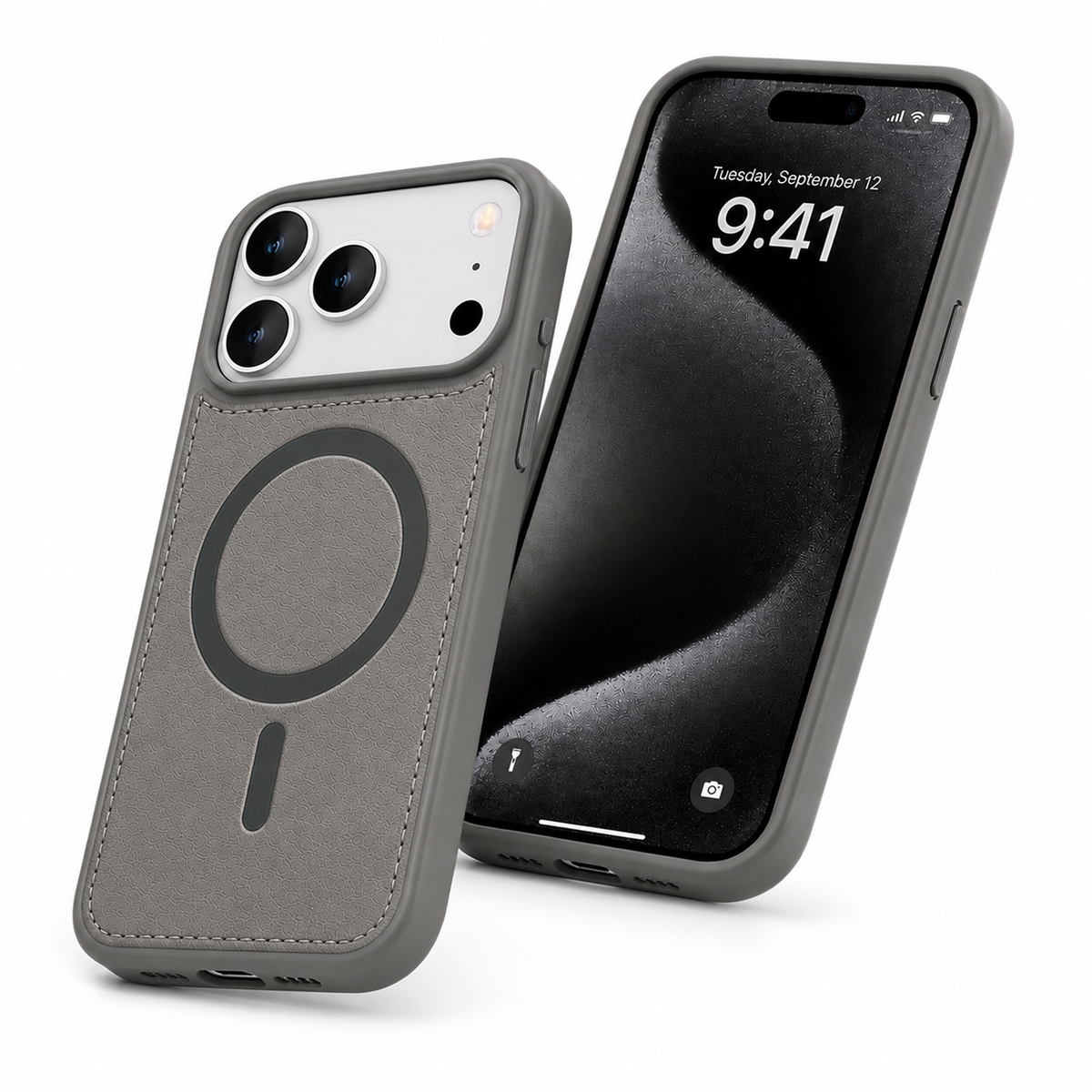 Slim Grey iPhone 18 Pro Max Protective Case, Impact Resistant MagSafe Compatible Phone Cover
