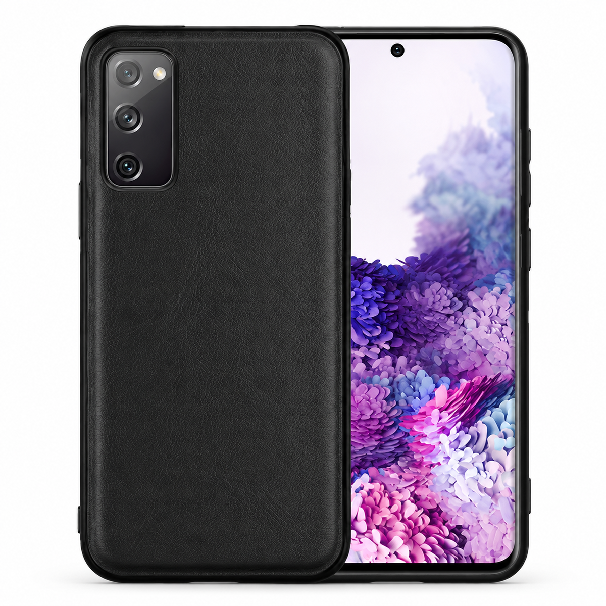 Pleather Case for Samsung Galaxy S20 Plus - Black