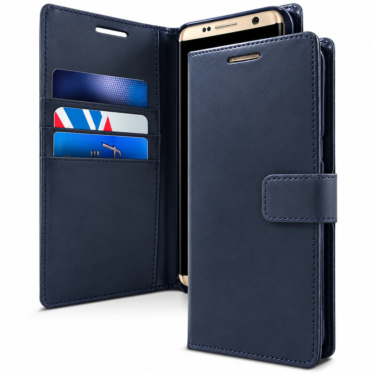 BlueMoon Diary (Goospery) for Samsung Galaxy S23 Plus - Navy