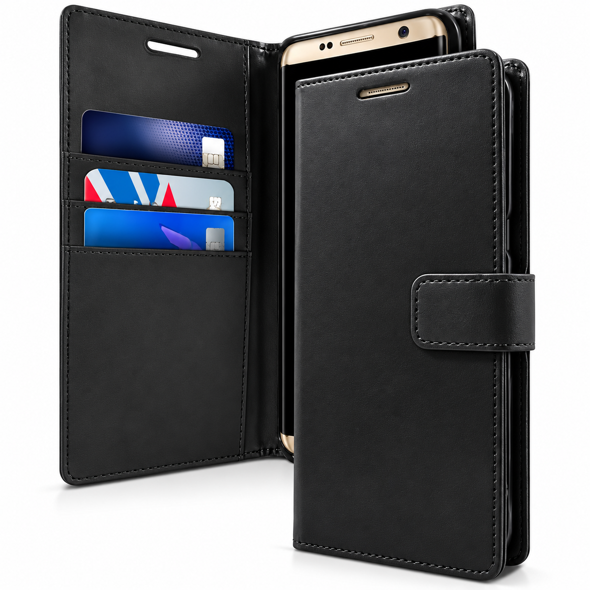 BlueMoon Diary (Goospery) for Samsung Galaxy S23 Plus - Black