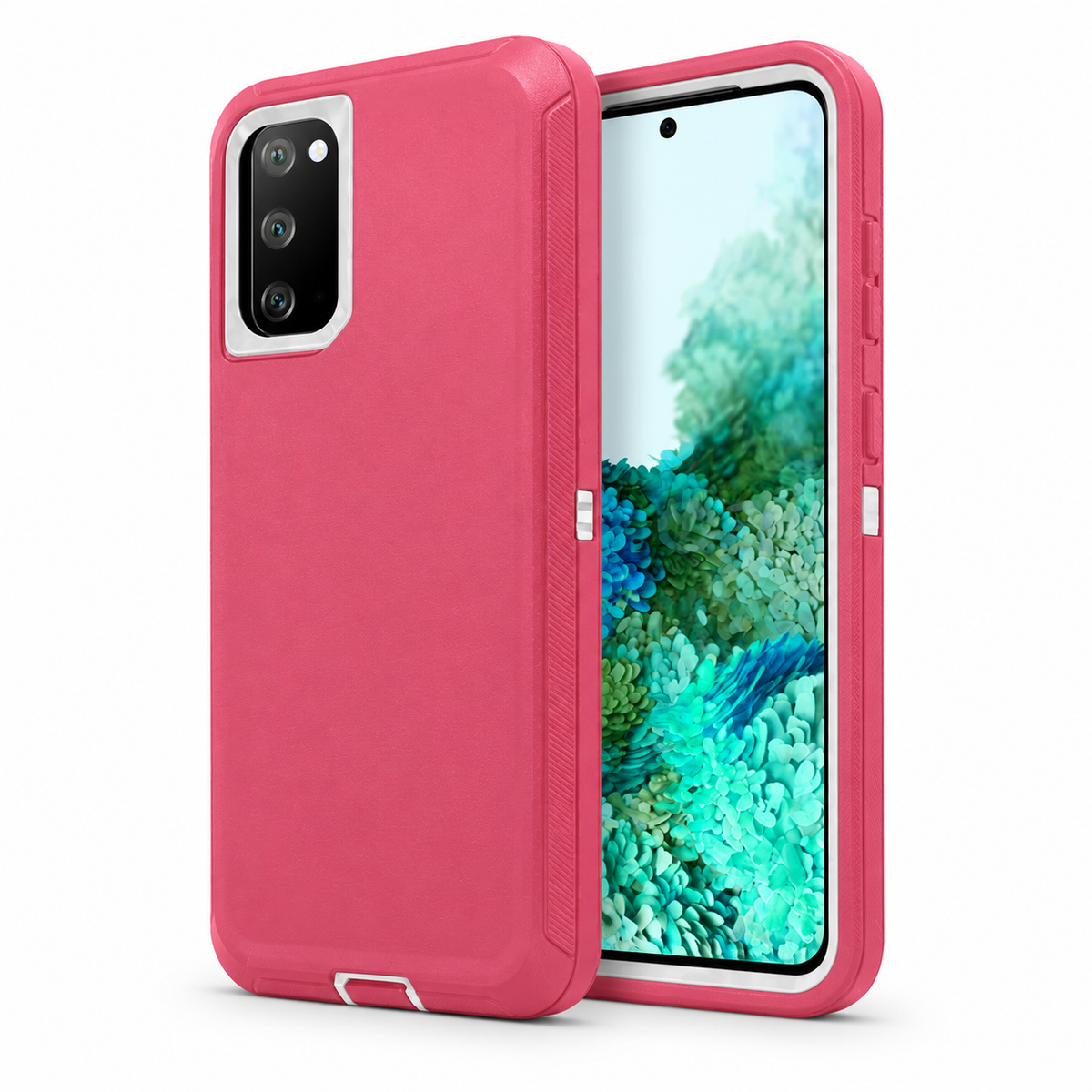 Triple Protection Case for Samsung Galaxy S20 Plus - Hot Pink