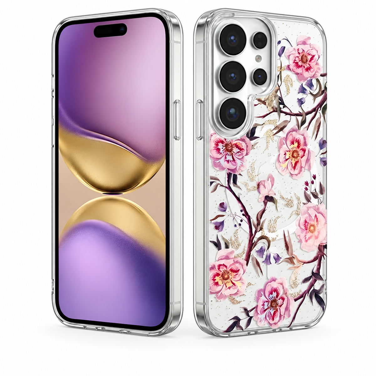 MagSafe Floral Fusion Case for Samsung Galaxy S26 Ultra - Rose Garden